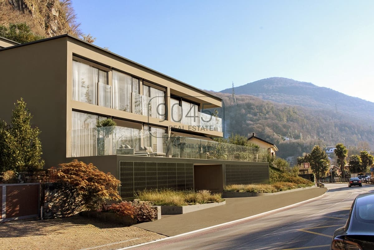 Senza commissioni: ville di nuova costruzione in esclusiva vicino al lago in Ticino - Svizzera, foto 1 di 2