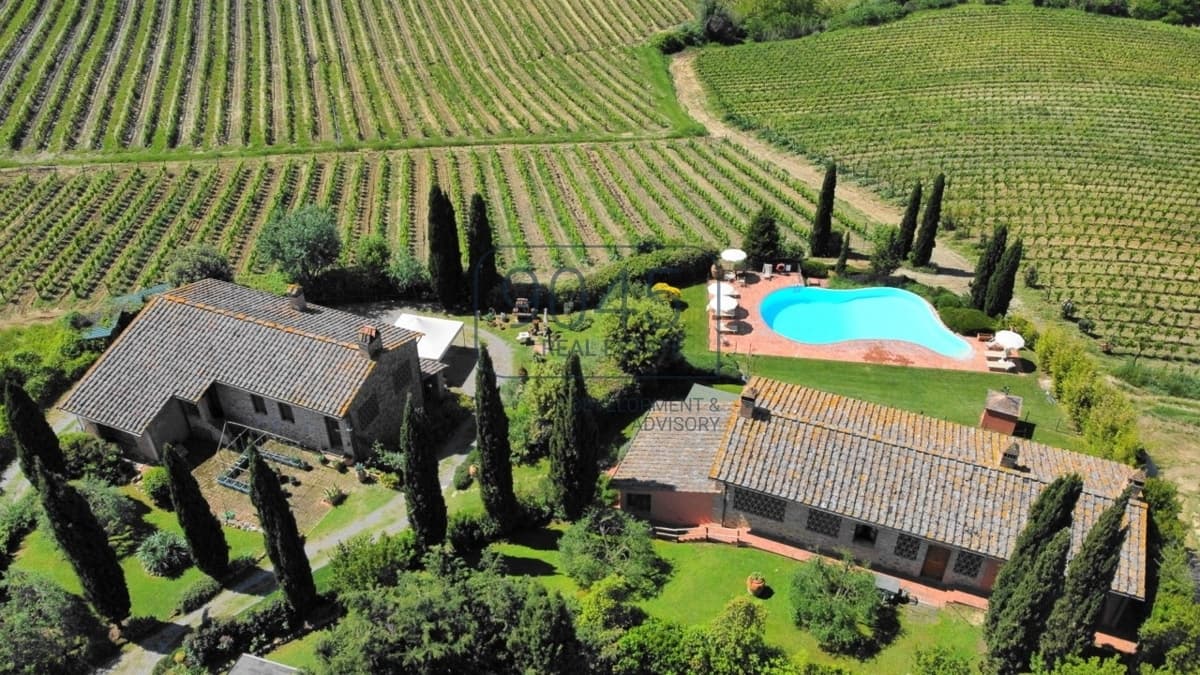 Tuscan estate with agritourism, an infinity pool, and panoramic views stretching all the way to San Gimignano, photo 2 of 46