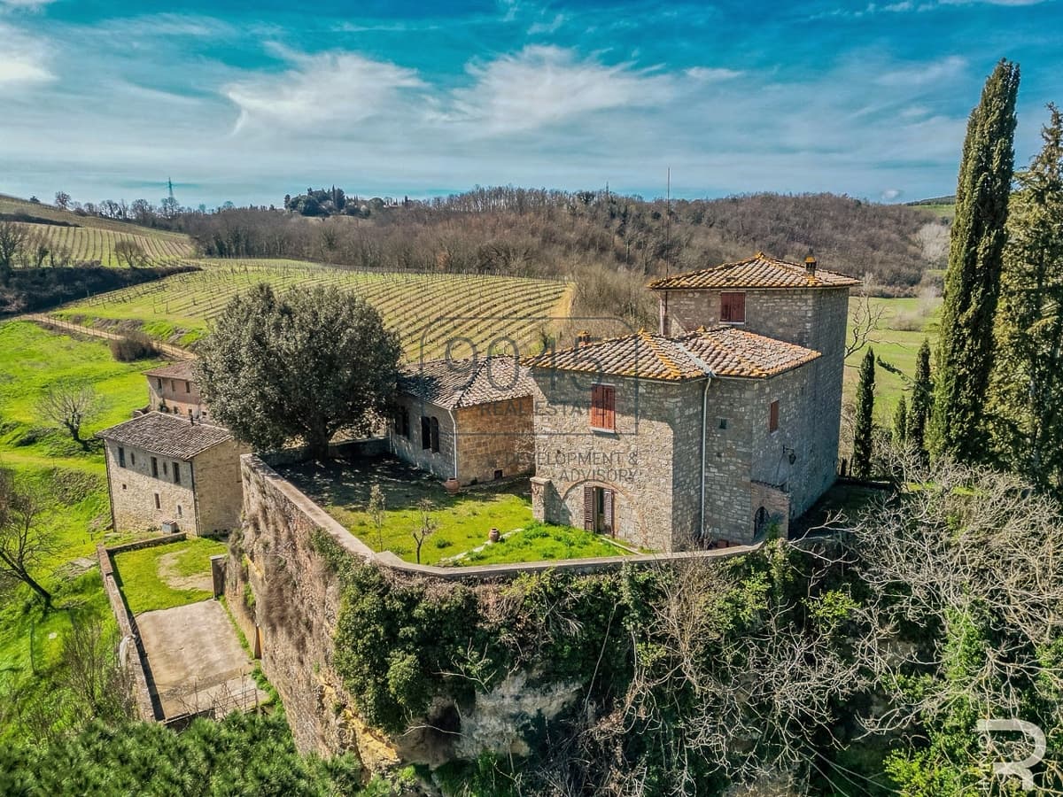 Castello storico con 61 ettari di vigneti e terreni agricoli nel Chianti - Toscana a Poggibonsi, immobile proposto da 9045 REAL ESTATE