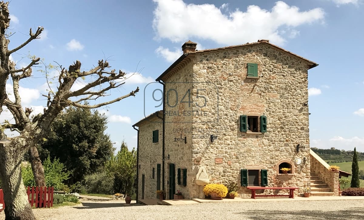 Panoramic Estate with Agriturismo Near Volterra - Tuscany in Volterra, property offered by 9045 REAL ESTATE